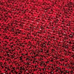 Urban Outfitters Vintage Red and Black Knit Afghan Blanket